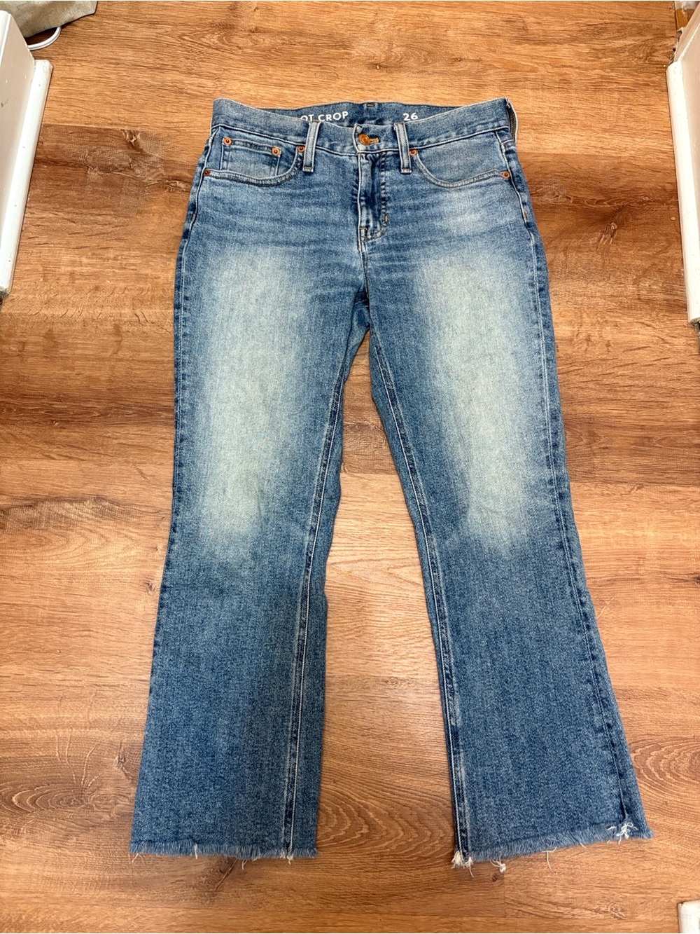 J. Crew 9” Billie Demi Boot Crop Jeans Size 26